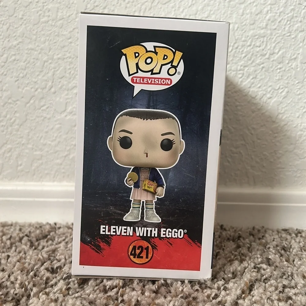 Funko POP TV Stranger Things Eleven with Eggo Bloody Nose #421- NIB - Picture 3 of 4
